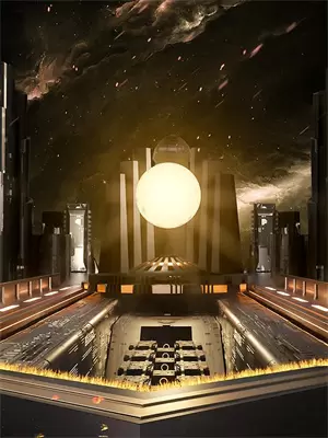 科技地球绘画